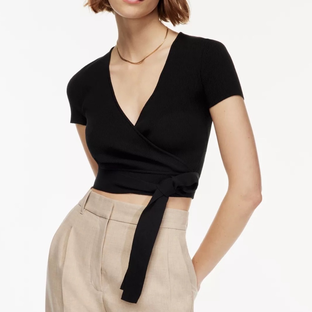 Wilfred Wrap Top All Tied Up Sweater